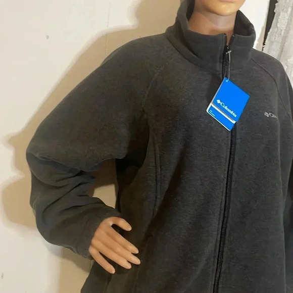 Columbia Full zip gray Sweater size 1X - Picture 4 of 16